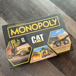 Caterpillar Monopoly Board Game - Black and Yellow